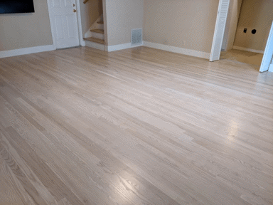 Red Oak hardwood Milpitas-sanded-stained-national floors contractors 384x288